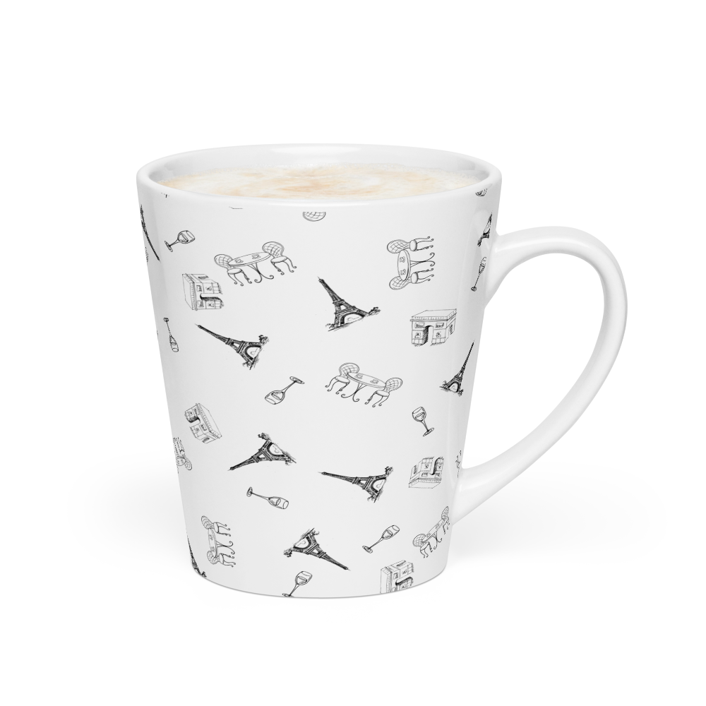 Parisian vibes Latte mug