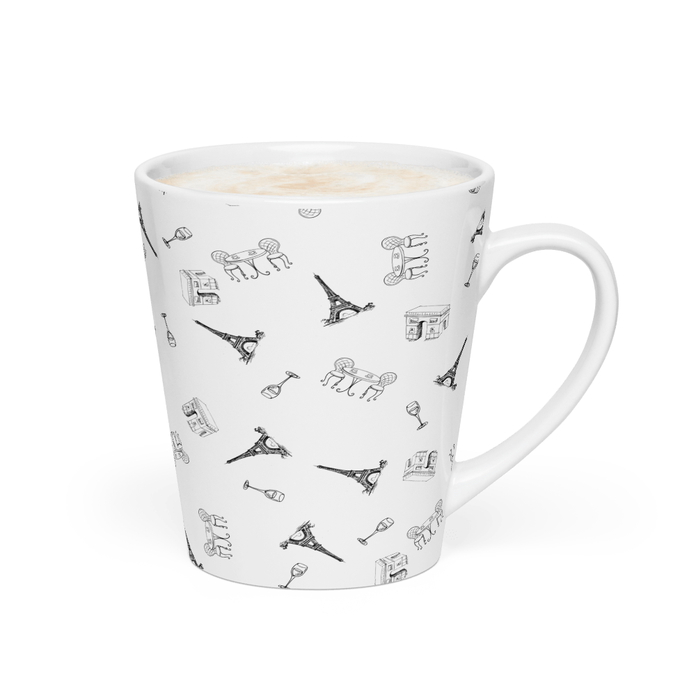 Parisian vibes Latte mug