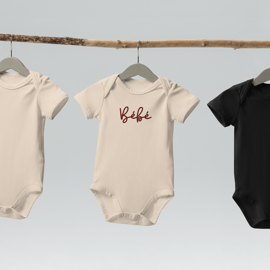 Bébé embroidered Organic cotton baby one piece