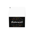 Glückwunsch Celebration Fireworks Greeting Card by La Vie Bien