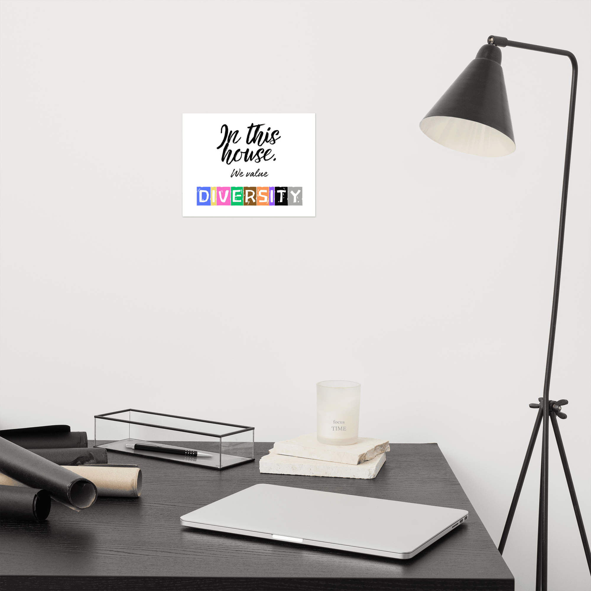 In this house, we value DIVERSITY Poster - La Vie Bien - Diversity home decor - Diversity house - Diversity posters
