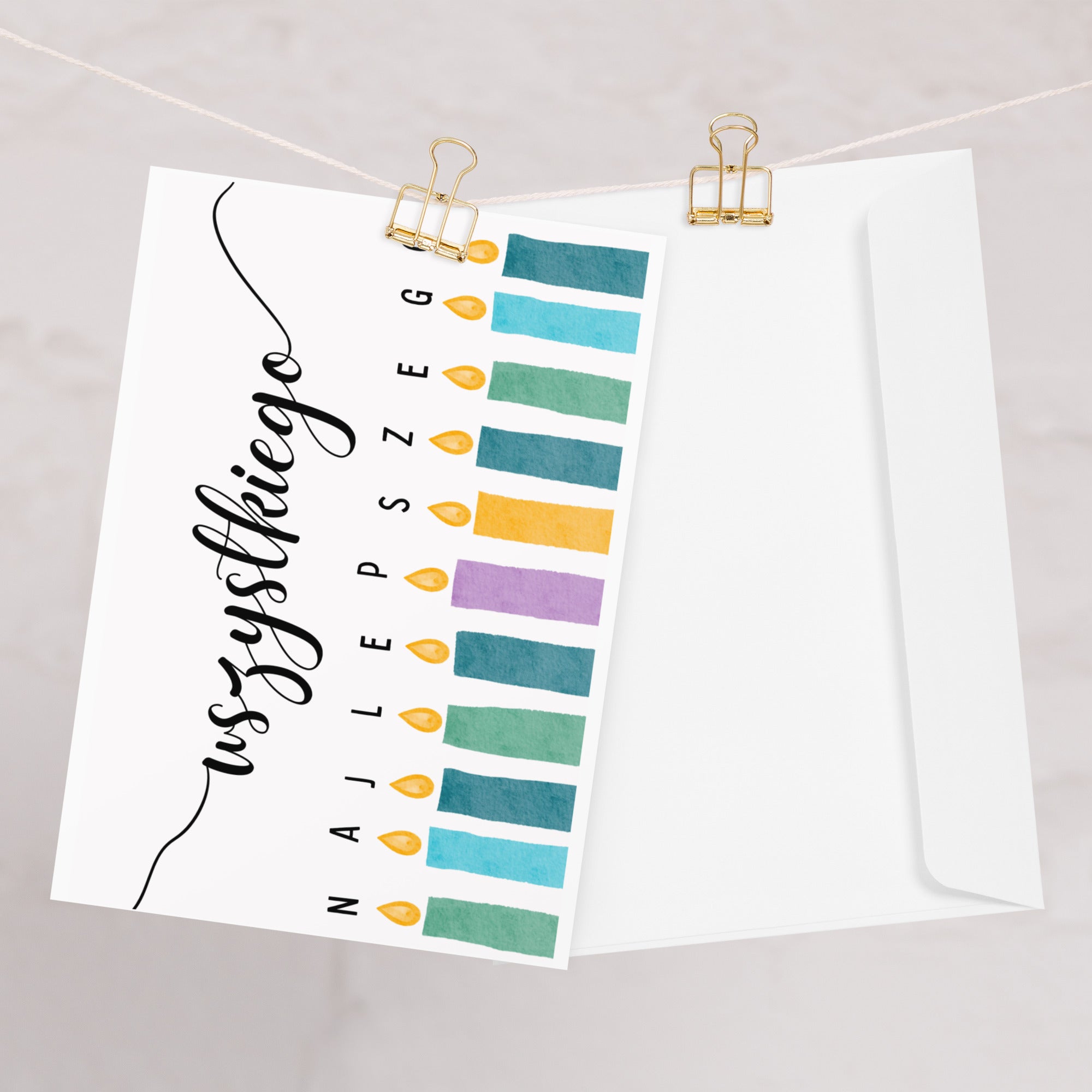 Wszystkiego Najlepszego birthday Greeting card