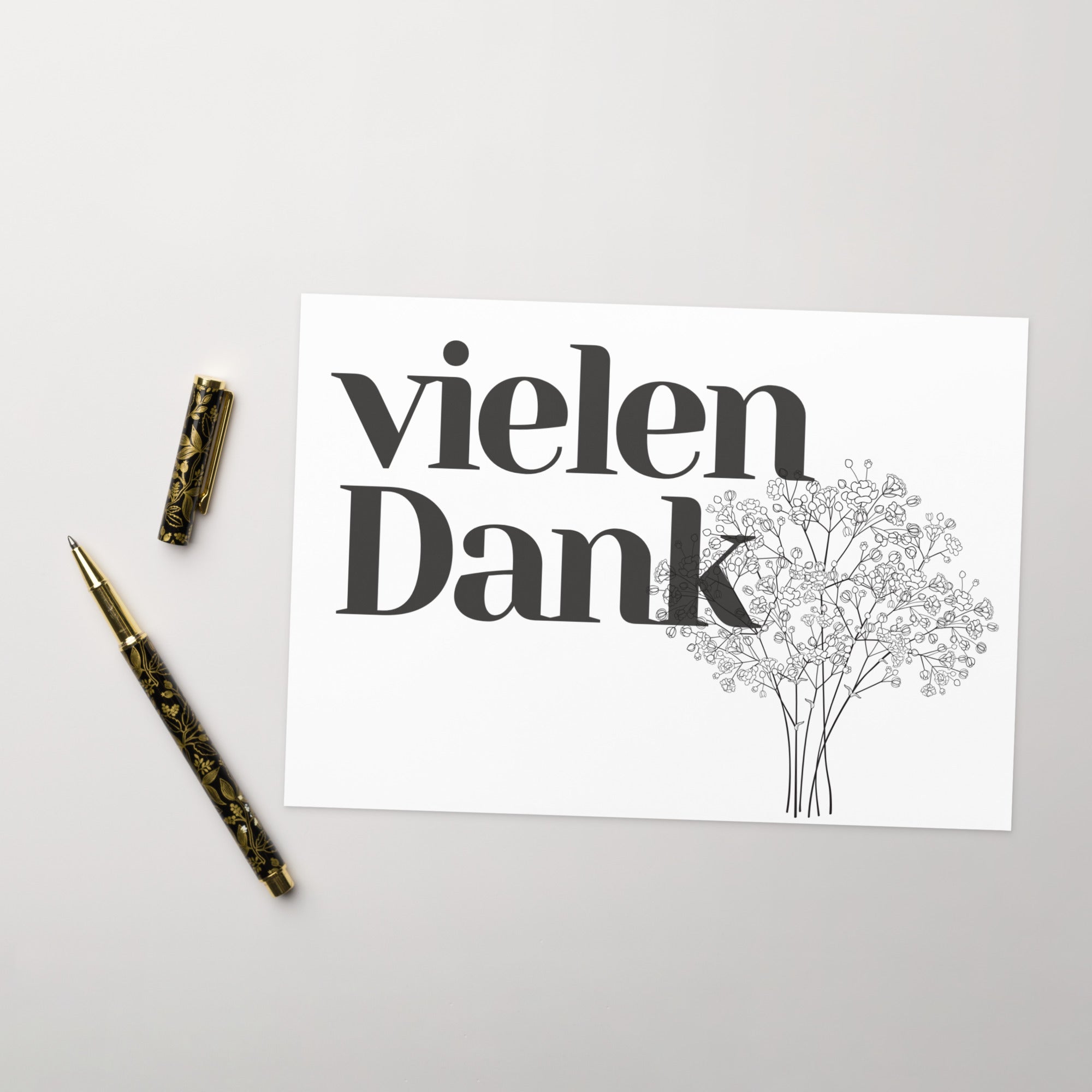 Vielen Dank German thank you Greeting card