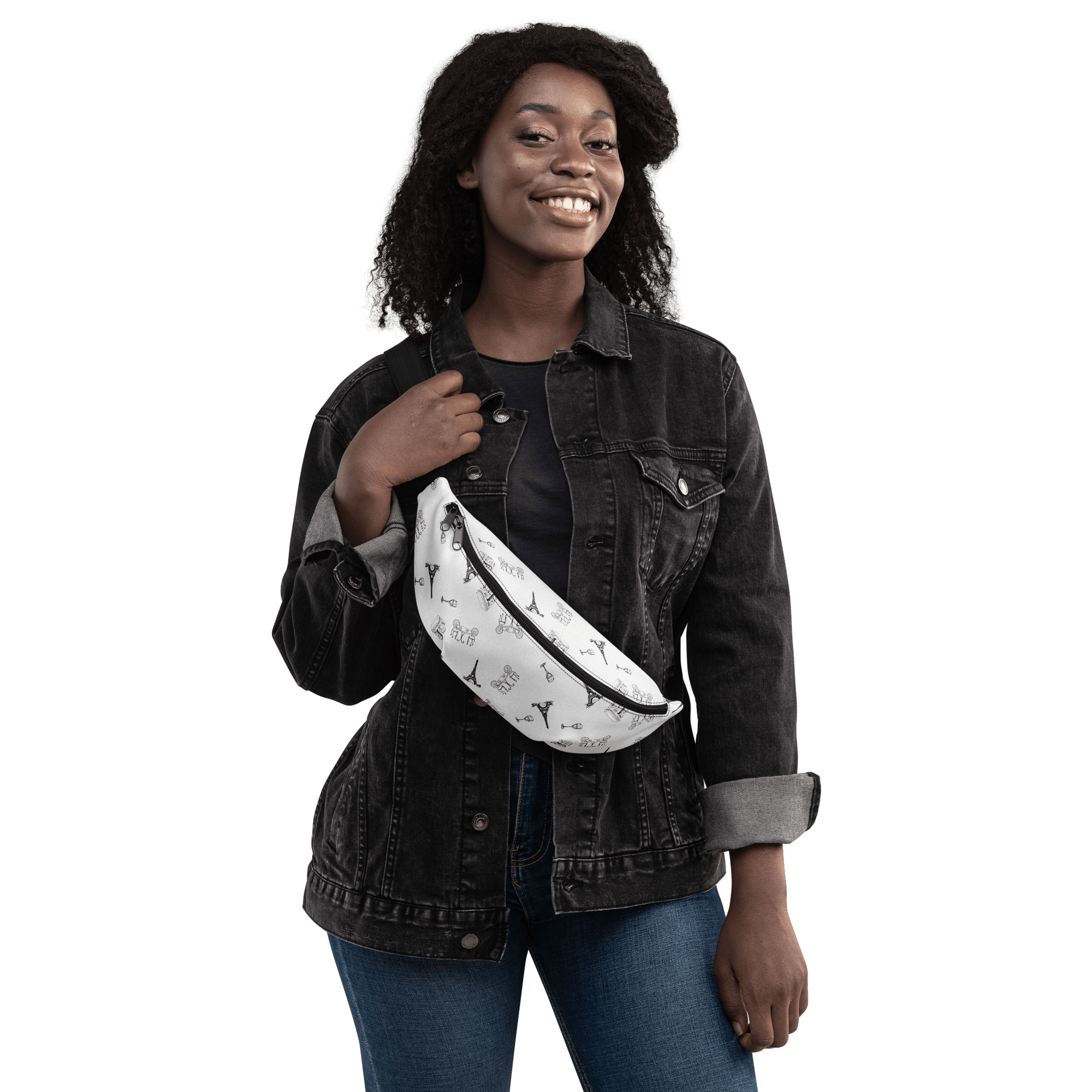 Paris chic Fanny Pack - La Vie Bien - Arc de triomphe - Eiffel tower - France fanny pack