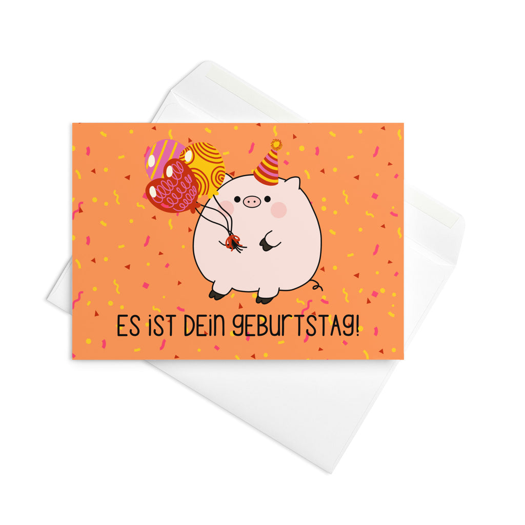 Es ist dein geburtstag ! Piggy birthday Greeting card
