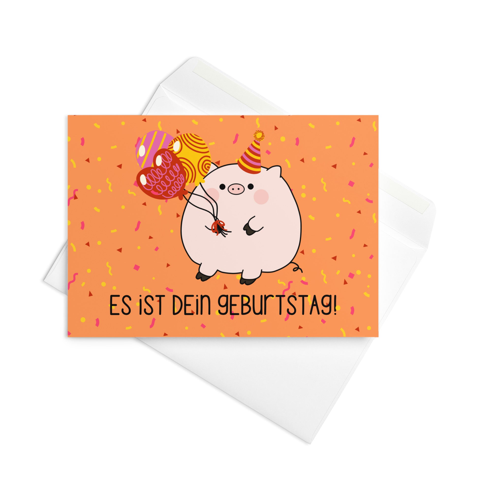 Es ist dein geburtstag ! Piggy birthday Greeting card
