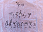 Je parle français sign language Unisex t-shirt with hands, ASL tee for francophones