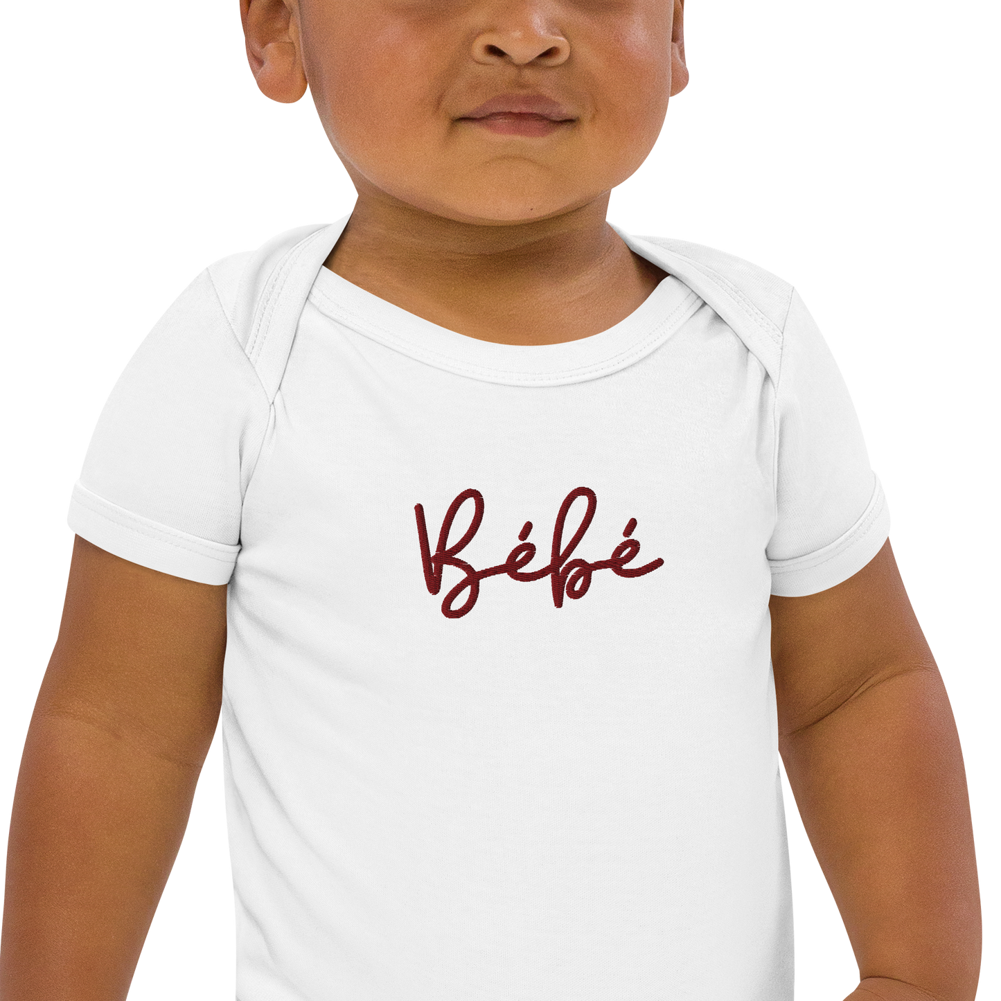 Bébé embroidered Organic cotton baby onesie