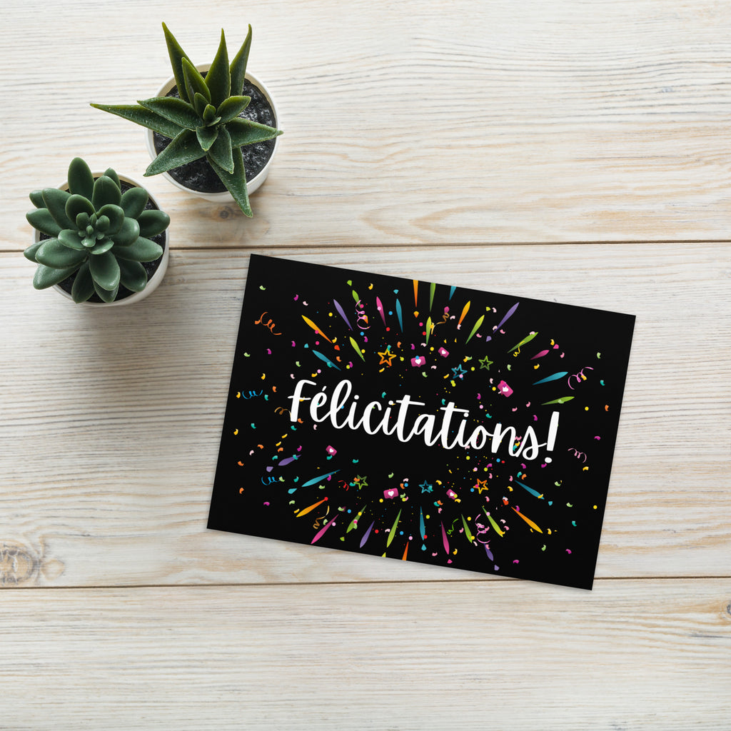 Félicitations Greeting card - La Vie Bien - Carte de vœux félicitations - Celebration card - Celebration Cards