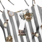 Spooky dark magic Halloween Tie-strap midi dress by La Vie Bien