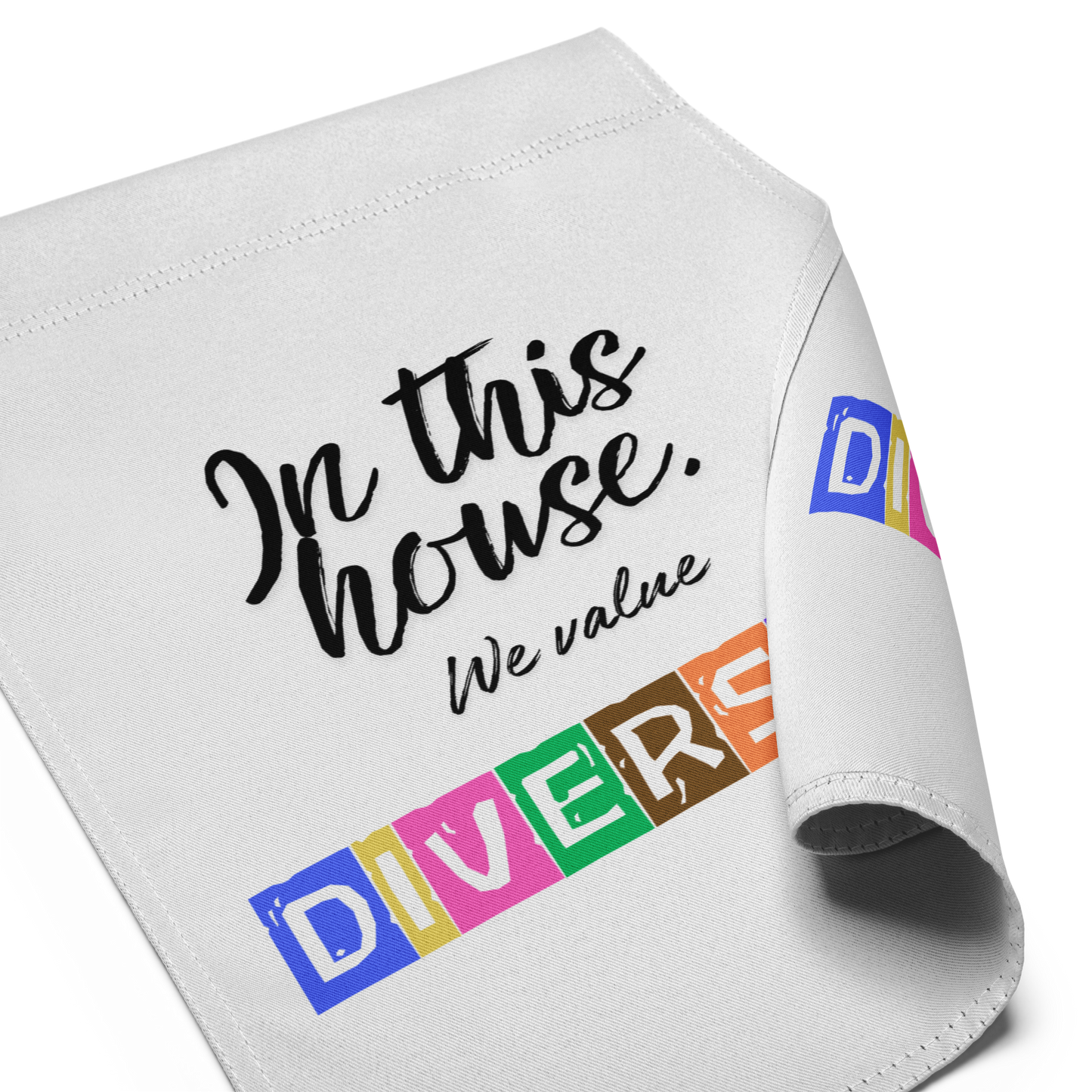 In this house, we value DIVERSITY Garden flag