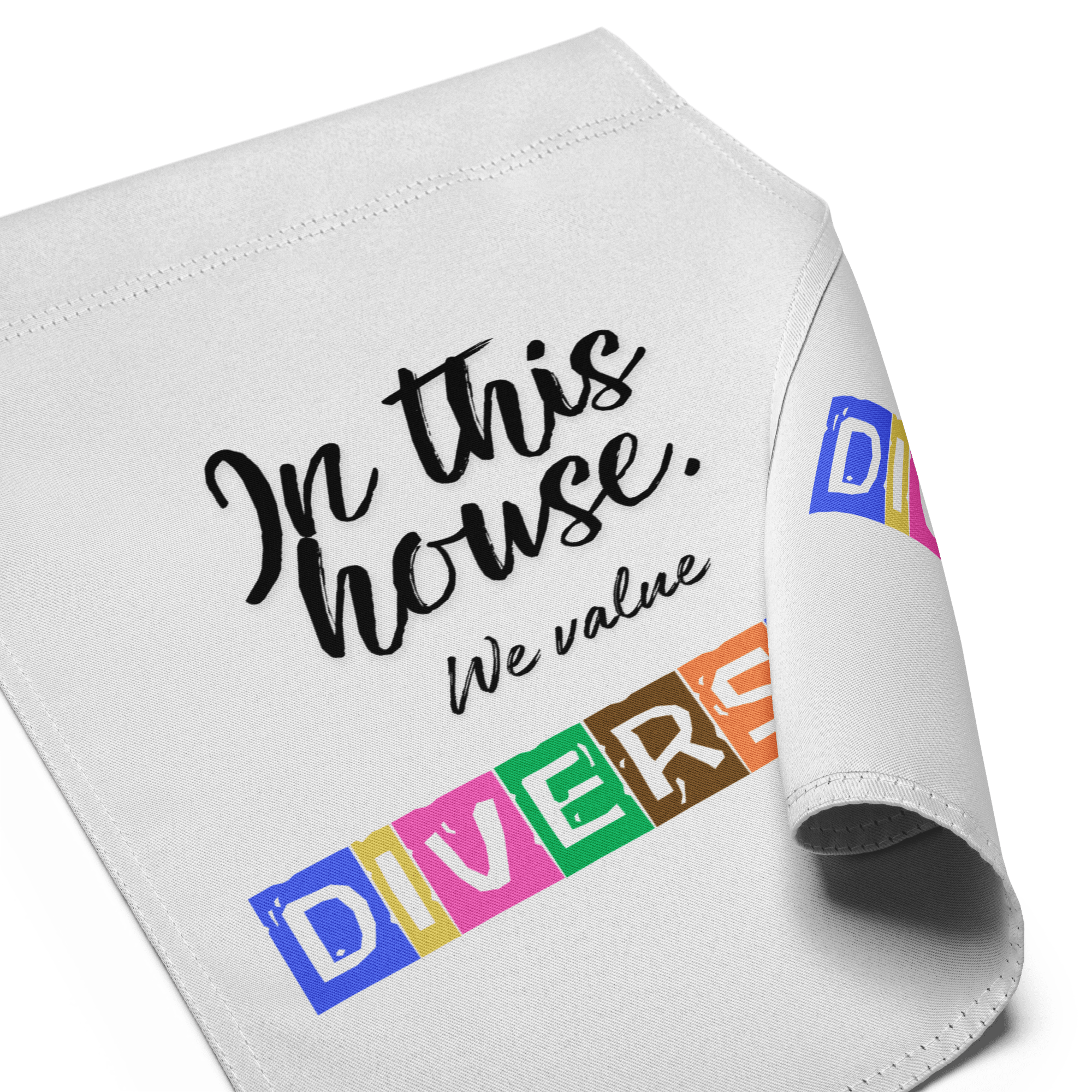 In this house, we value DIVERSITY Garden flag