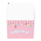 Gratulacje! Polish congratulations greeting card, with envelope, blank inside by La Vie Bien