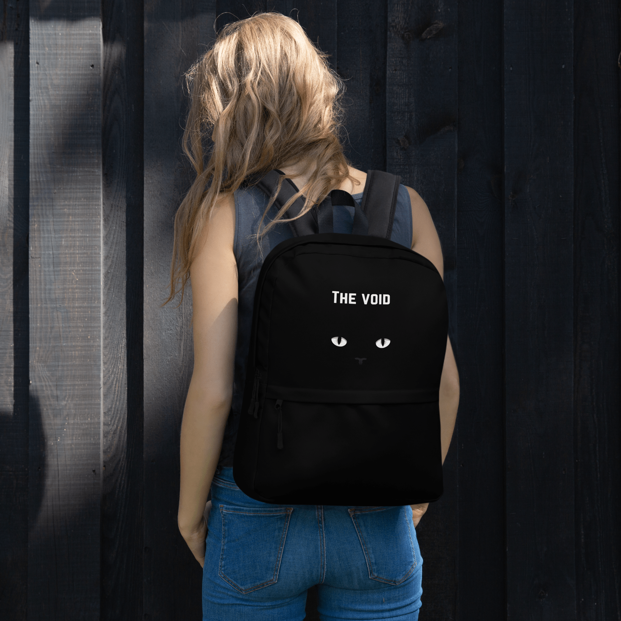 The Void Black cat eyes Backpack