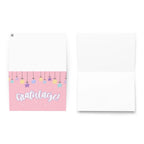 Gratulacje! Polish congratulations greeting card, with envelope, blank inside by La Vie Bien