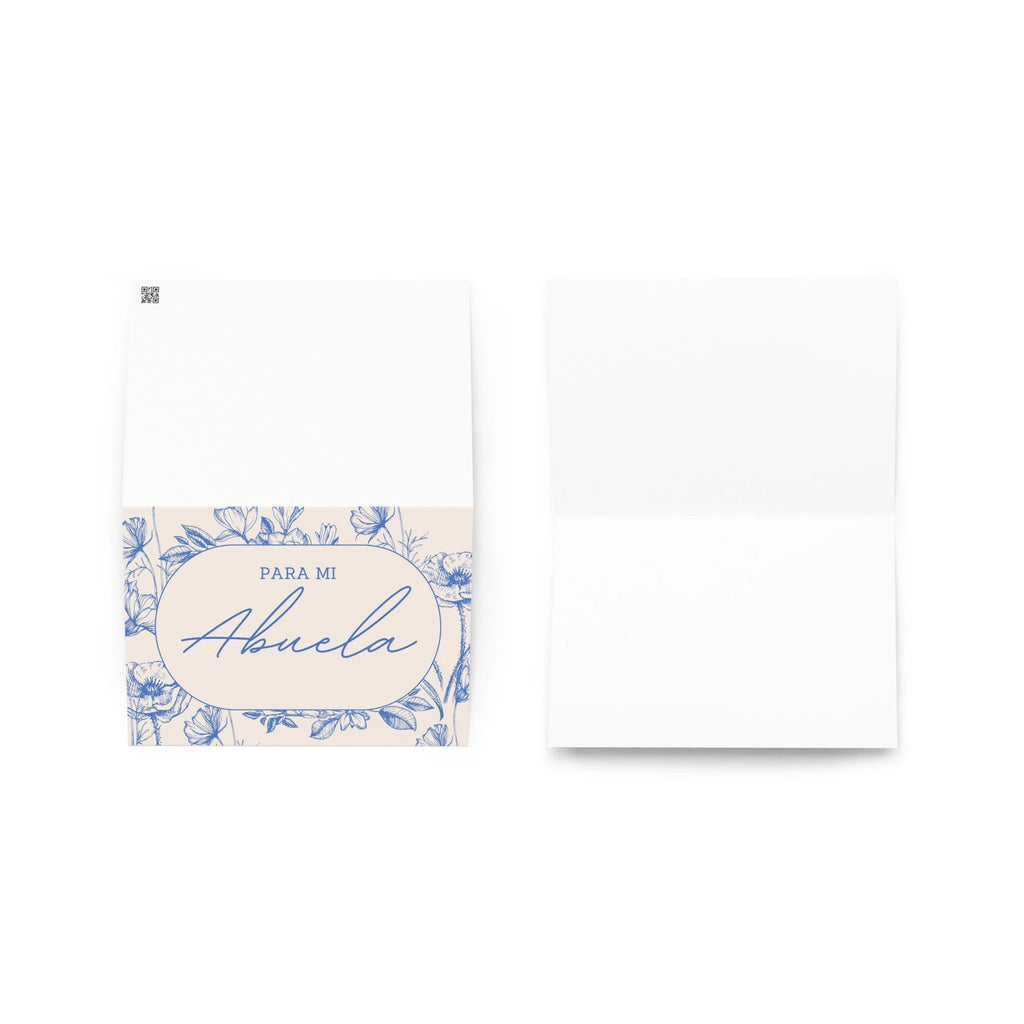 Para mi abuela Spanish Grandma birthday Greeting card, elegant floral design with envelope included by La Vie Bien