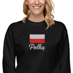 Polką embroidered Polish Premium Sweatshirt by La Vie Bien