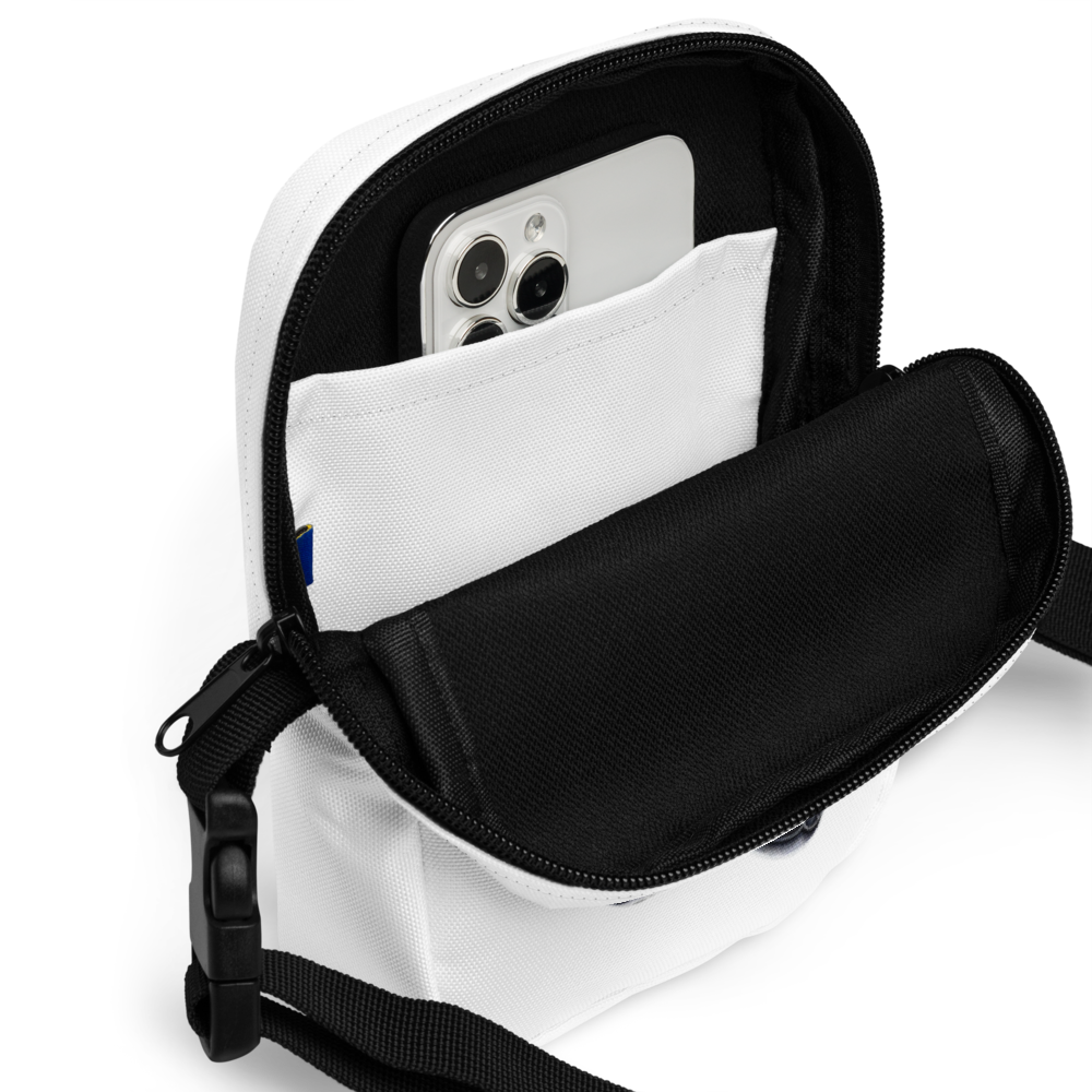 Drama masks crossbody bag