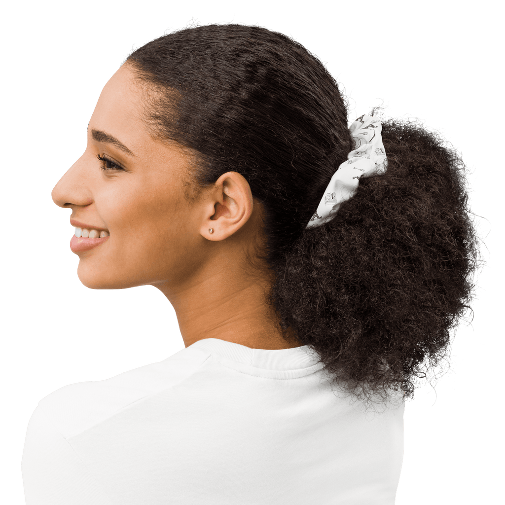 Parisian life Recycled Scrunchie