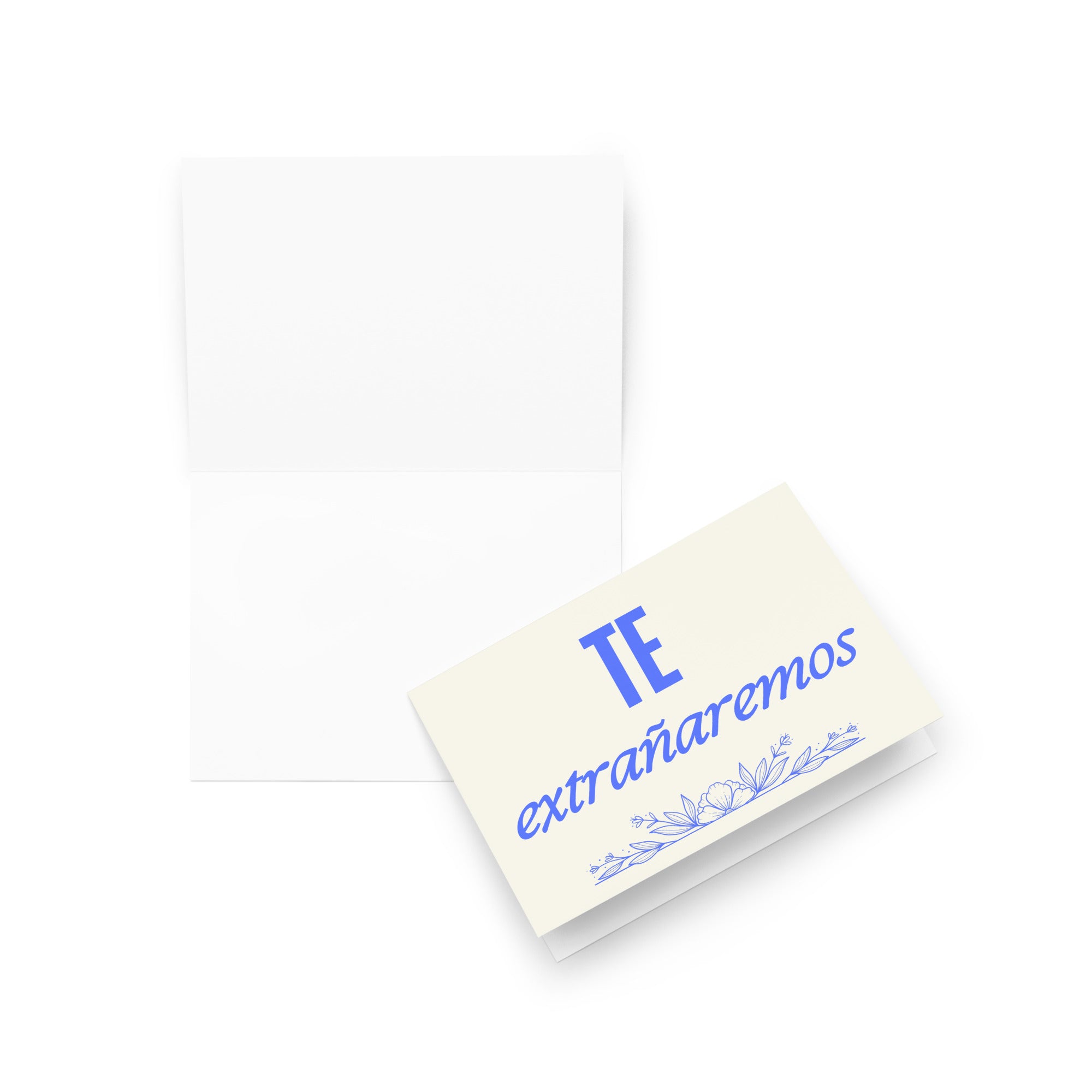 Te extrañaremos Greeting card