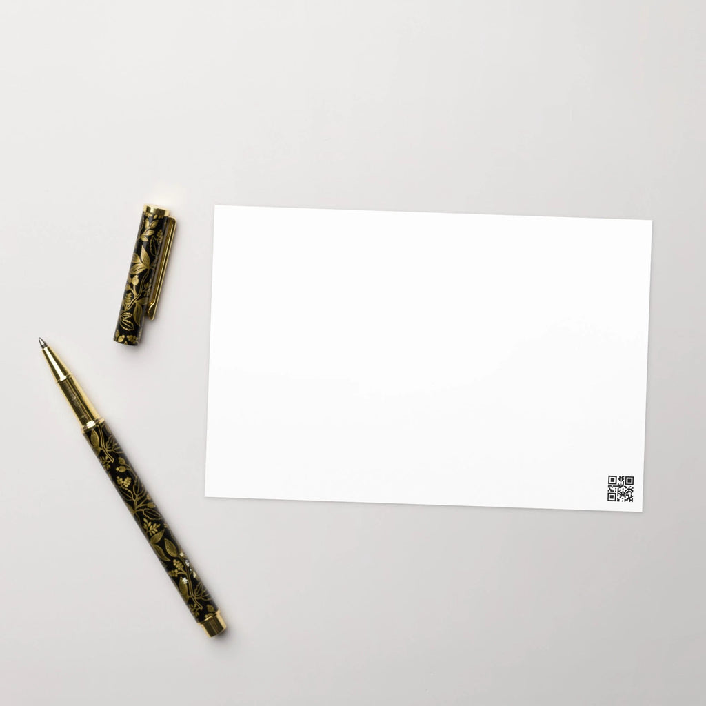 Dla mojej babci Polish grandmother birthday Greeting card, elegant floral design with envelope included by La Vie Bien