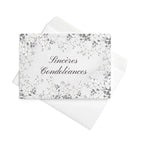 Sincères condoléances sympathy card by La Vie Bien
