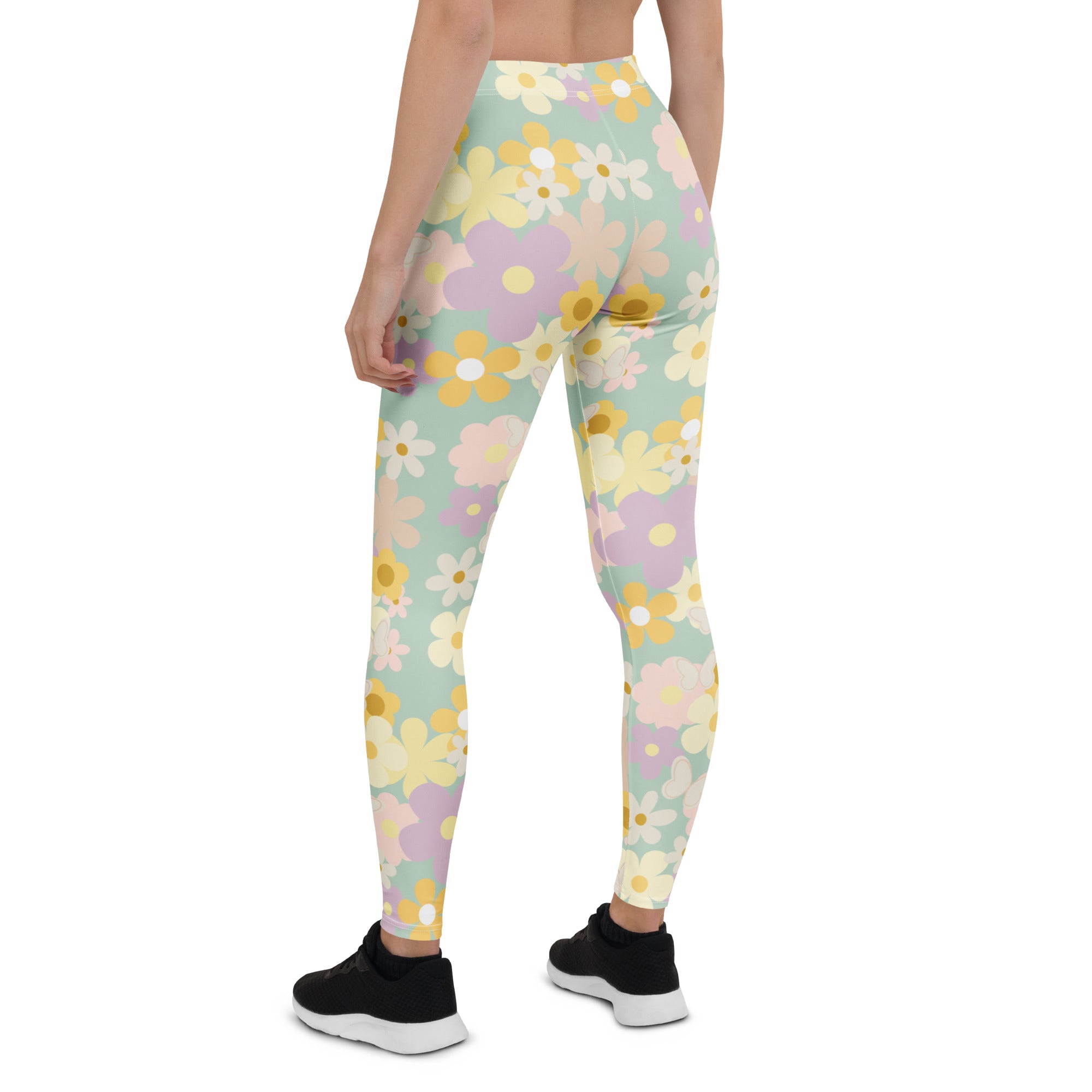 Pastel floral Leggings