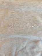 Piccolo Italian embroidered Baby jersey bodysuit, minimalist Italian baby shower outfit