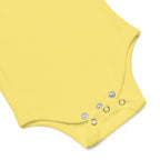 Hallo Welt embroidered Baby short sleeve one piece by La Vie Bien