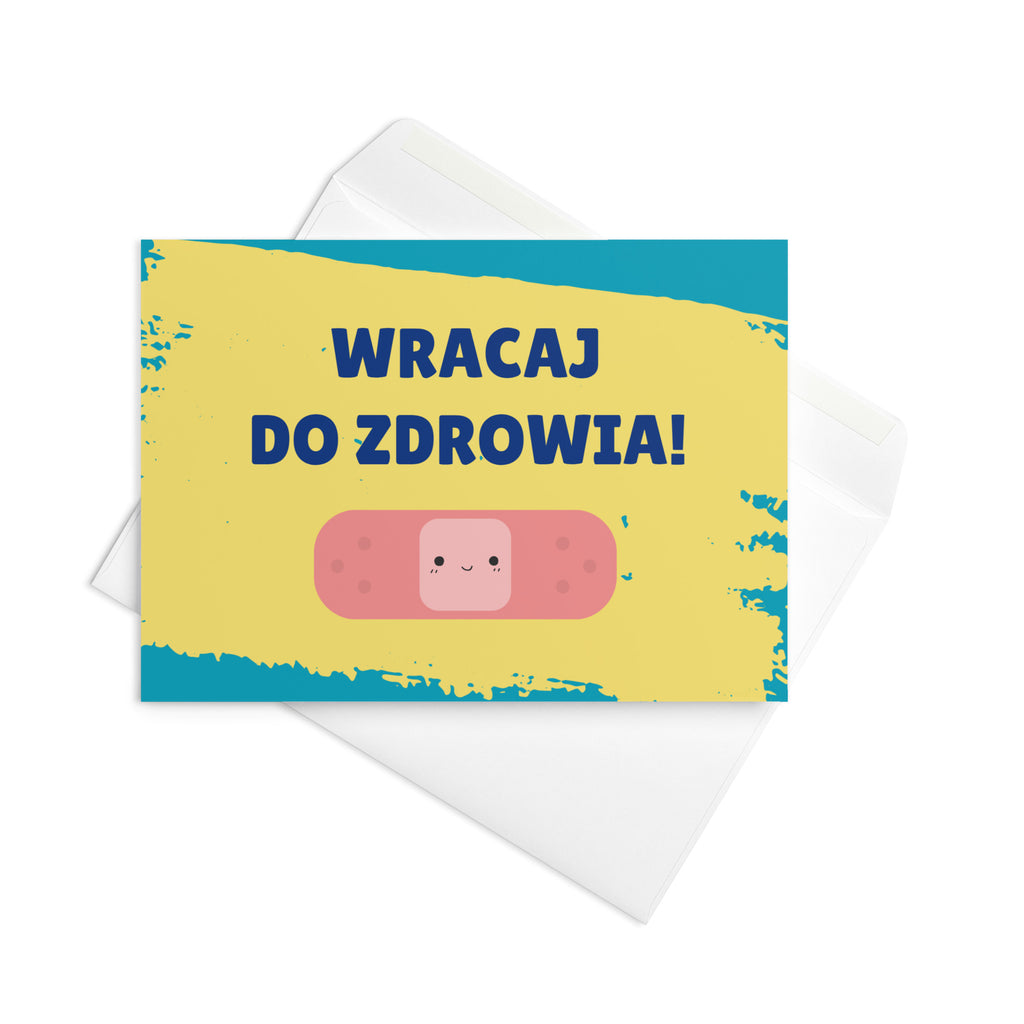 Wracaj do zdrowia Polish get well soon Greeting card - La Vie Bien - Card for child - Card for polish