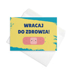 Wracaj do zdrowia Polish get well soon Greeting card by La Vie Bien