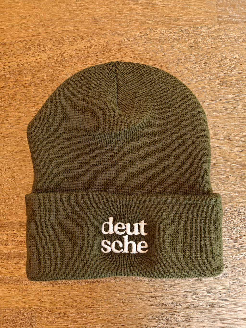 Deutsche german embroidered Cuffed Beanie for cold weather