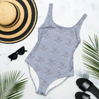 Purple floral One-Piece Swimsuit by La Vie Bien