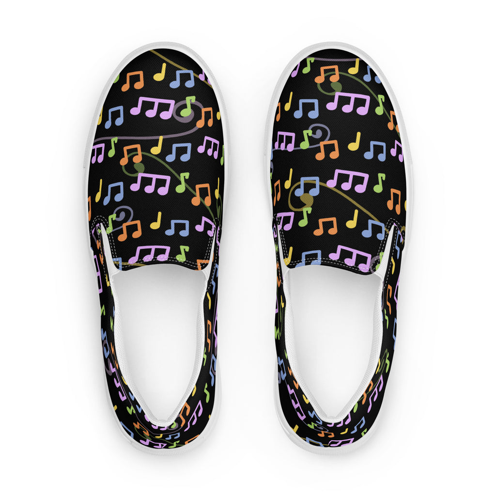 Women’s musical madness slip - on canvas shoes