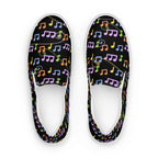 Women’s musical madness slip-on canvas shoes by La Vie Bien