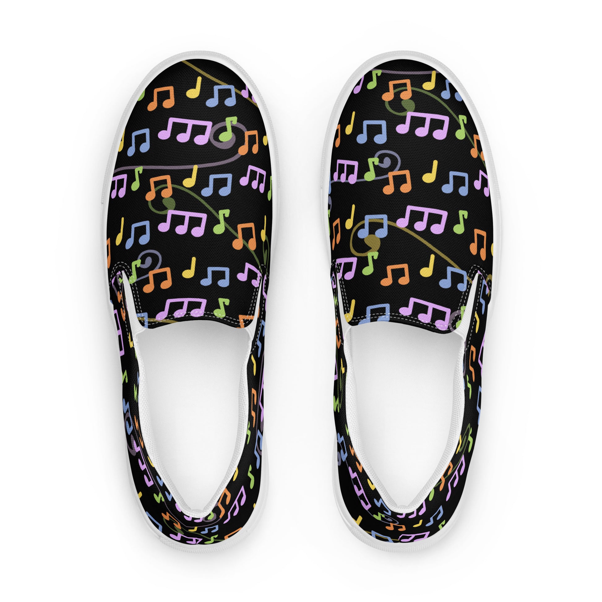 Women’s musical madness slip-on canvas shoes