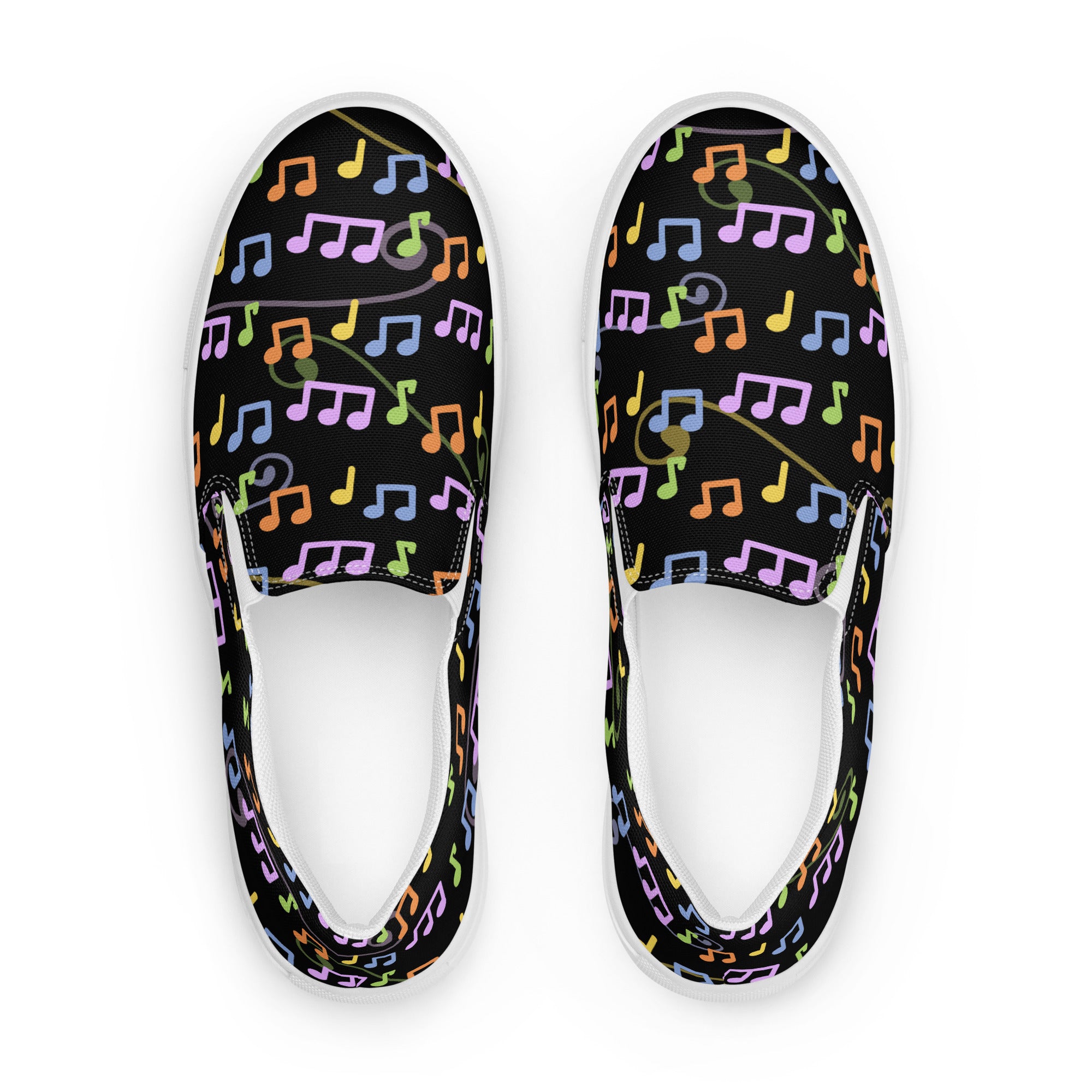 Women’s musical madness slip - on canvas shoes