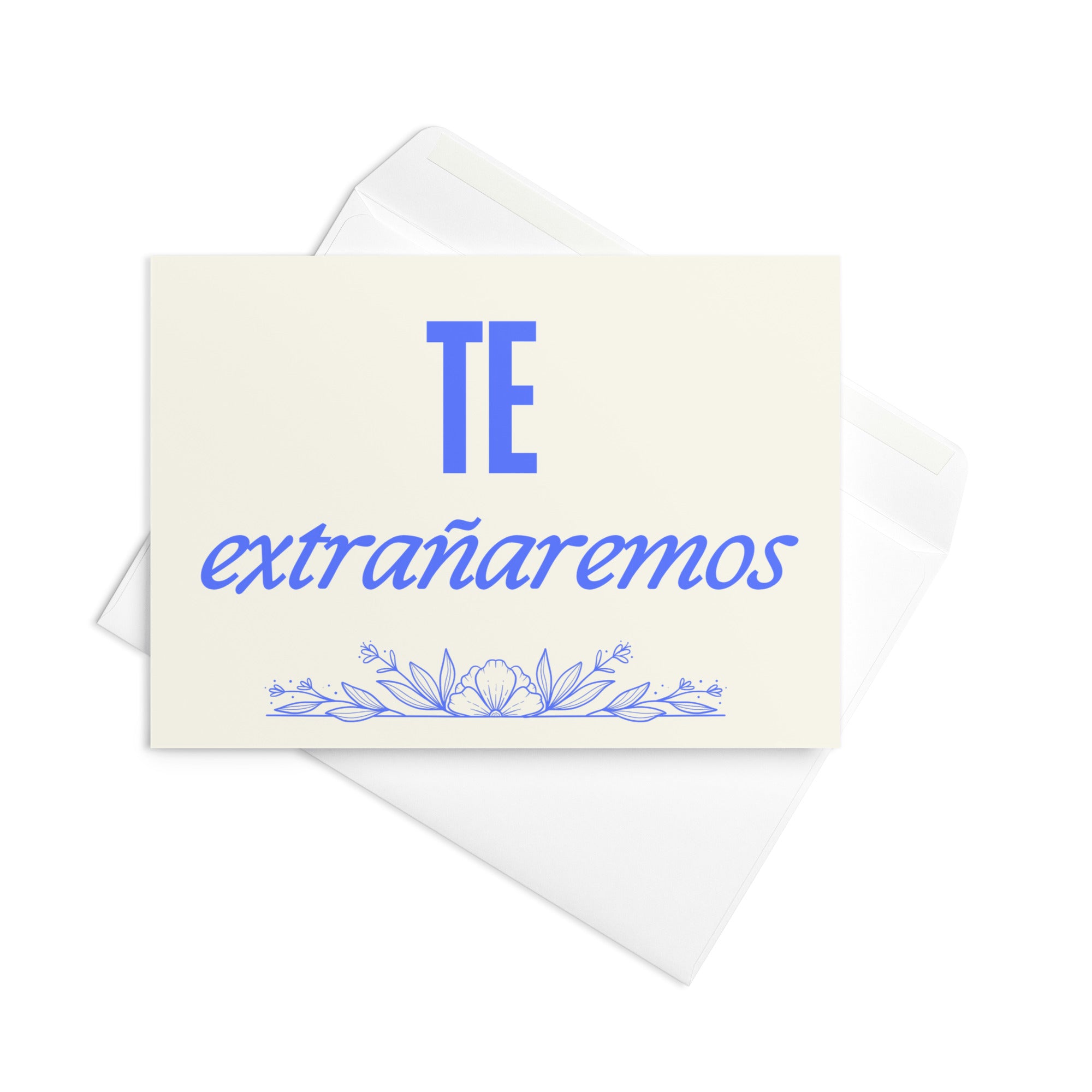 Te extrañaremos Greeting card