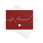 Je t'aime Greeting card by La Vie Bien
