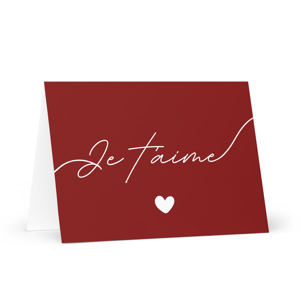 Je t'aime Greeting card