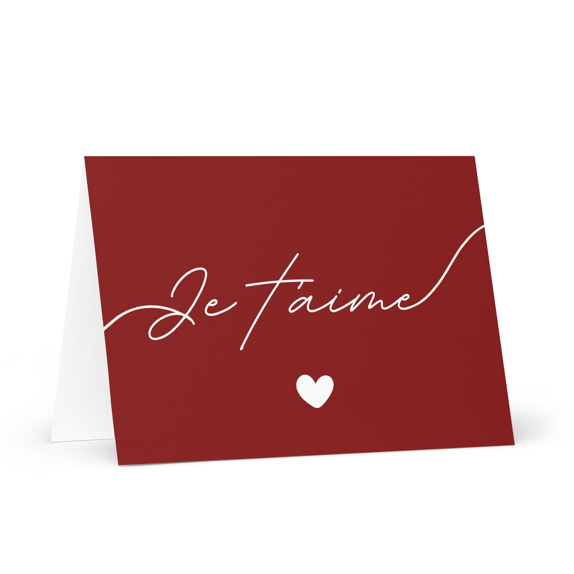 Je t'aime Greeting card