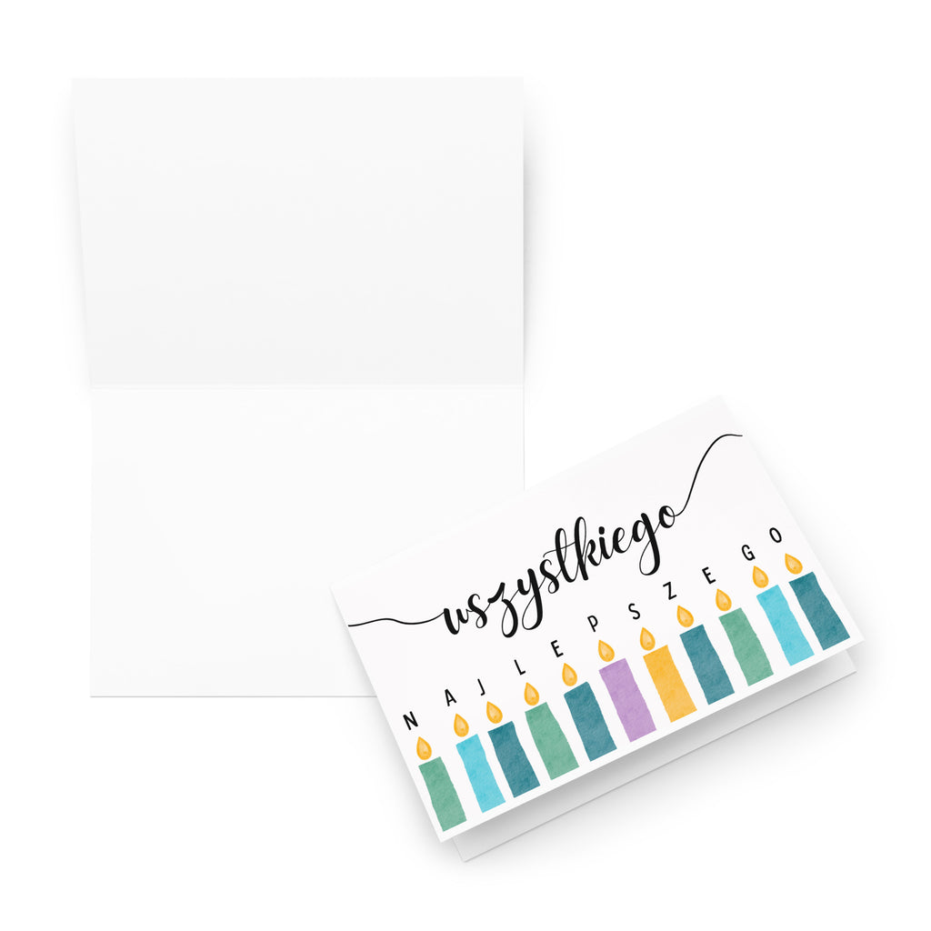 Wszystkiego Najlepszego birthday Greeting card