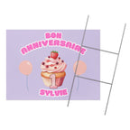 Bon anniversaire first birthday Yard sign by La Vie Bien