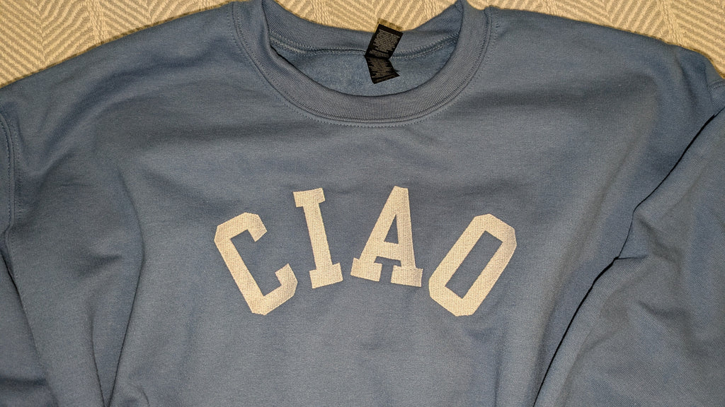 Ciao embroidered unisex sweatshirt