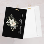Sincères condoléances French sympathy Greeting card by La Vie Bien