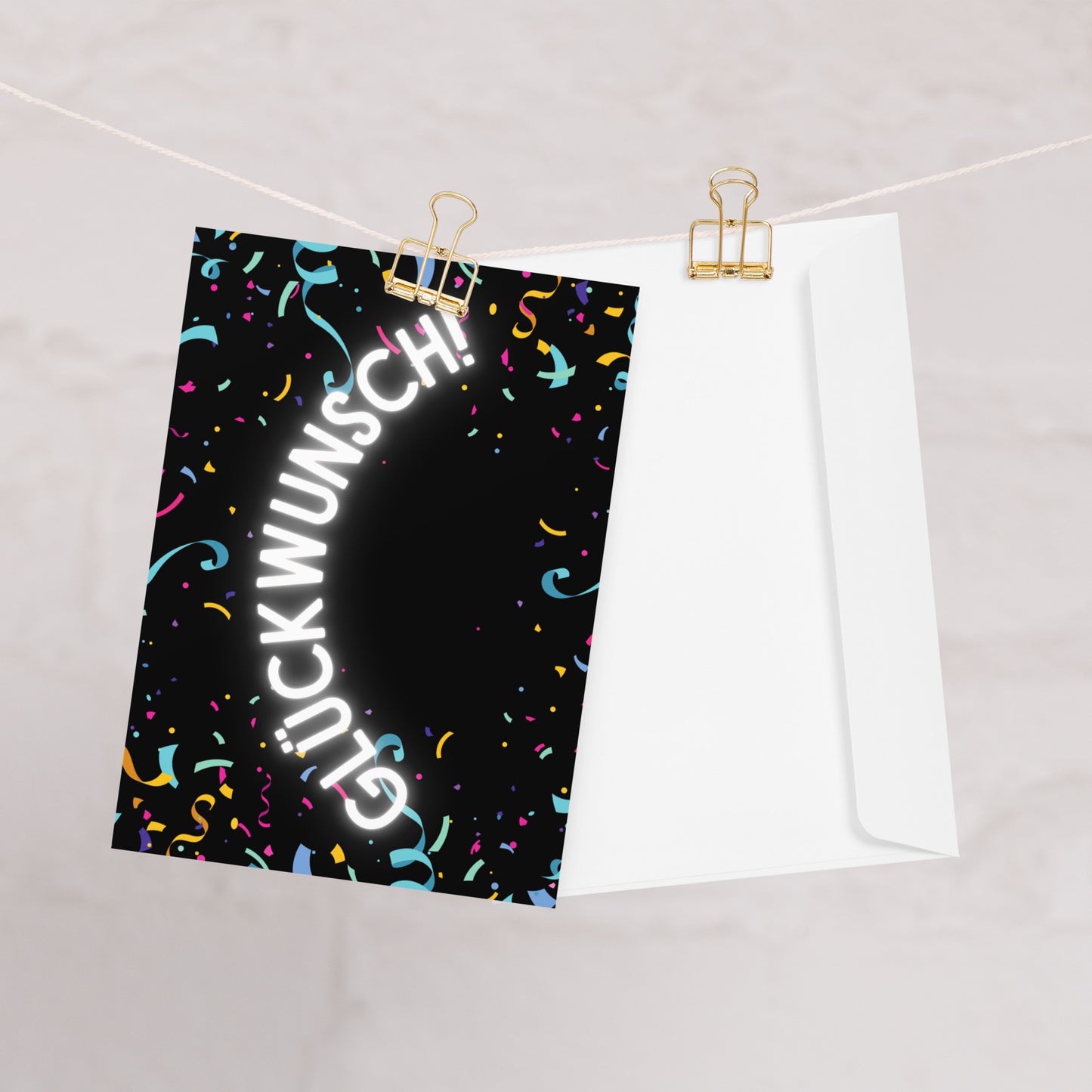 Glückwunsch konfetti Greeting card