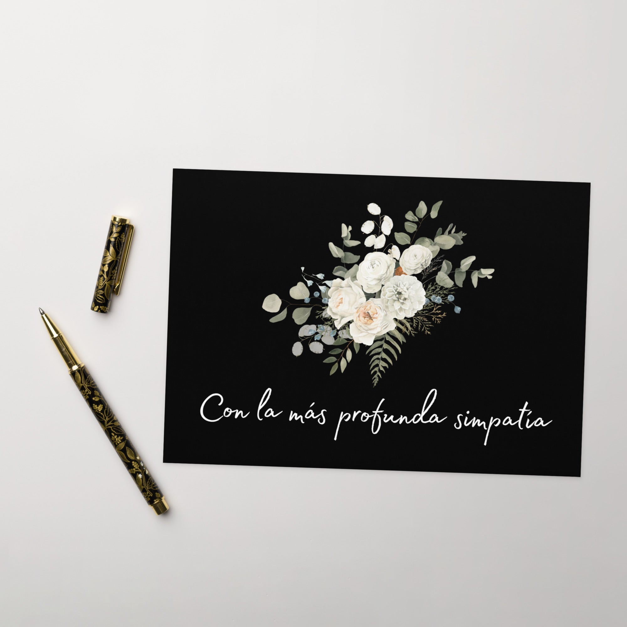 Con la más profundo simpatia Spanish sympathy card - La Vie Bien - Card for grief - Card for loss of family