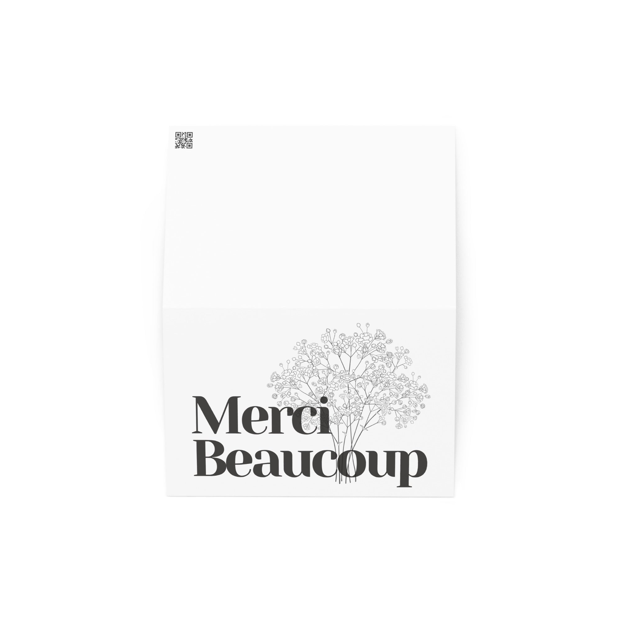 Merci beaucoup Greeting card
