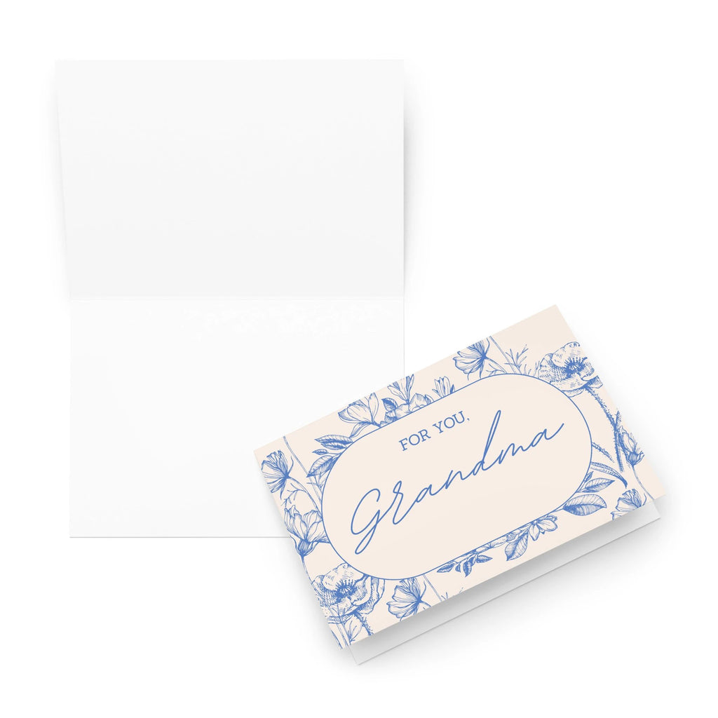 For you, Grandma floral elegant Greeting card with envelope for Grandmother Birthdays by La Vie Bien
