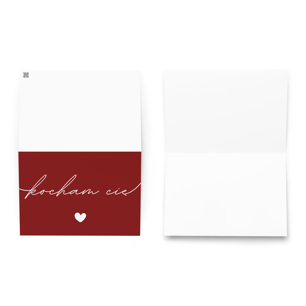 Kocham cię Greeting card
